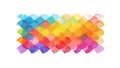 Abstract Overlapping Shapes Vector. Modern Geometric Pattern, vector design Generative AI Royalty Free Stock Photo