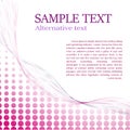 Abstract Page Decor Halftone With Sample Text