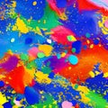 433 Abstract Paint Blobs: A vibrant and dynamic background featuring abstract paint blobs in bold and energetic colors that crea