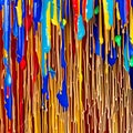 807 Abstract Paint Drips: An artistic and expressive background featuring abstract paint drips in bold and vivid colors that cre