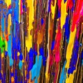 407 Abstract Paint Drips: An artistic and expressive background featuring abstract paint drips in bold and vibrant colors that c