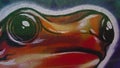 Abstract Paint Frog. Animals Nature Royalty Free Stock Photo