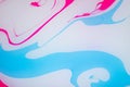 Abstract paint ink, psychedelic background. Colorful spots on water surface. Royalty Free Stock Photo