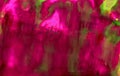 Abstract paint smudged pink green