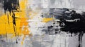 abstract paint splash background black texture acrylic color white art. design splatter ink wallpaper Royalty Free Stock Photo