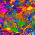 537 Abstract Paint Splatters: An artistic and expressive background featuring abstract paint splatters in bold and vibrant color Royalty Free Stock Photo