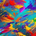 537 Abstract Paint Splatters: An artistic and expressive background featuring abstract paint splatters in bold and vibrant color Royalty Free Stock Photo