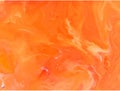 Abstract paint stokes texture background in gold orange