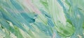 Abstract paint strokes and smudges background. White, blue, pink, green drips, flows, streaks of paint and paint sprays Royalty Free Stock Photo