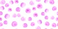 Abstract Painted Polka Dots. Watercolor Rounds Wallpaper. Color Circles Pattern. Art Painted Polka Dots Background. Royalty Free Stock Photo