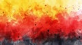 Abstract painted watercolor splashes flag of Germany Bundesflagge und Handelsflagge. Background concept for German national Royalty Free Stock Photo