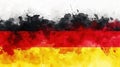 Abstract painted watercolor splashes flag of Germany Bundesflagge und Handelsflagge. Background concept for German national Royalty Free Stock Photo