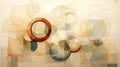 Abstract Circles: Graphic Modular Forms In Earthy Palette