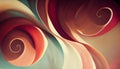 abstract painting art background watercolor curves AI generated