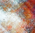 Abstract Painting Art: Strokes with Different Color Patterns like Red, Gray and White Royalty Free Stock Photo