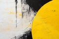 Abstract painting background with yellow, black color in style grange Royalty Free Stock Photo