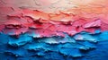 Abstract Painting With Blue, Red, and Pink Colors Royalty Free Stock Photo