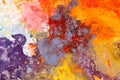 Abstract painting color texture. Bright artistic background, close up. Royalty Free Stock Photo