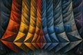 Vibrant Abstract Painting With Diverse Shapes and Colors. Generative AI Royalty Free Stock Photo