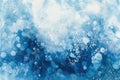 An abstract painting featuring blue bubbles with varying sizes and textures Royalty Free Stock Photo