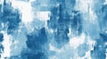 Seamless pattern background of a painter\'s abstract painting with blue and white hues, Ai Generated Royalty Free Stock Photo