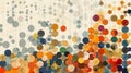 Vibrant Circles Abstract Painting, Art