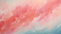 Ethereal Abstract Painting With Pink And Turquoise Colors