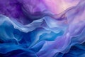 An abstract painting featuring vivid blue and purple waves, creating a dynamic and energetic composition, An ethereal dreamscape