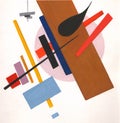 Abstract painting in the manner of Malevich