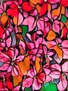 Abstract painting of multicolor leaves - Background image