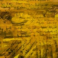 Abstract painting pater wallpaper with imitation of handwritte