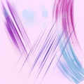 Abstract painting purple, red, blue lines background. Curves wallpaper