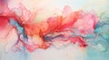 Abstract Painting With Red, Blue, and Pink Colors Royalty Free Stock Photo