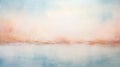 Serene Water Abstract Encaustic Painting In Pastel Colors