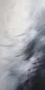 Abstract Painting 3: Whirlwind Of Gray Brushstrokes And Ethereal Emotions