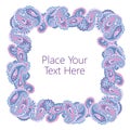 Abstract paisley frame