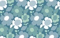 Abstract pale color floral seamless pattern.