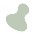 Abstract pale green blob shape icon