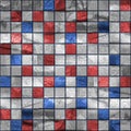Abstract paneling pattern - button pattern - USA Colors