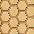 Abstract paneling pattern - Decorative hexagonal grid Royalty Free Stock Photo