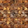 Abstract paneling pattern - Interior wall decor - repeating texture Royalty Free Stock Photo