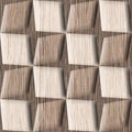 Abstract paneling pattern - seamless background - Blasted Oak Royalty Free Stock Photo