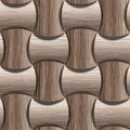 Abstract paneling pattern - seamless background - Blasted Oak Royalty Free Stock Photo