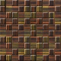 Abstract paneling pattern - seamless background - Ebony wood