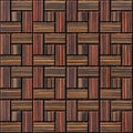 Abstract paneling pattern - seamless background - Ebony wood