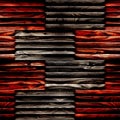 Abstract paneling pattern - seamless background - wooden surface