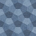 Abstract paneling pattern - seamless pattern, blue jeans textile