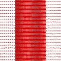 Red Stripes and Dots Seamless Texture