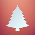 Abstract Paper Chrismas Tree Vector