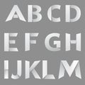 Abstract Paper Font Letter 1